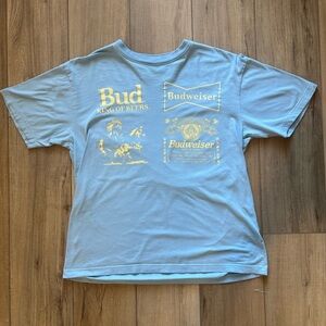 Budweiser shirt | Pacsun | Size Medium | Baby Blue